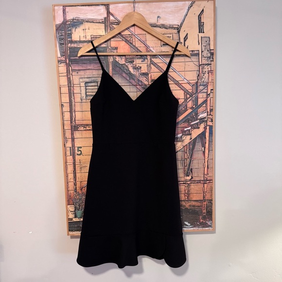 NWT Express Little Black Mini Dress with Spaghetti Straps, Small, new with tags - Picture 1 of 8